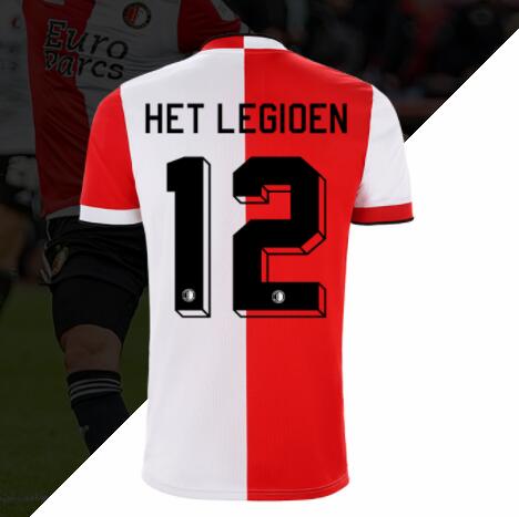 2021/22 Feyenoord Home Kit Soccer Jersey with Het Legioen 12 printing